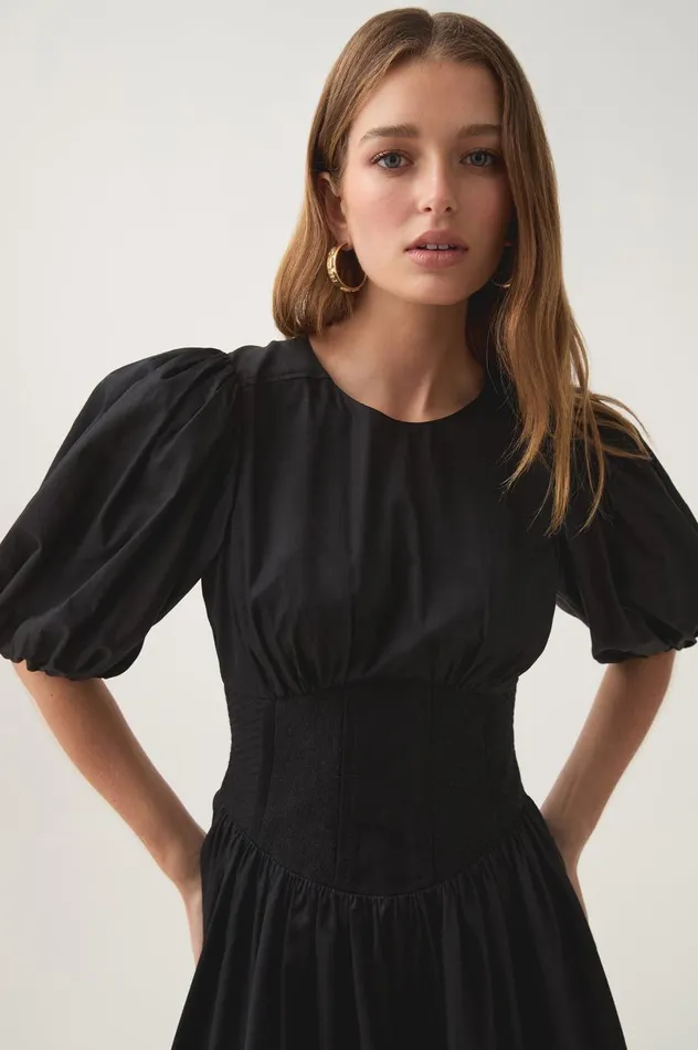 Billie Corded Mini Dress Black Women Aje Dresses Billie Corded Mini Dress Black Women Aje Dresses