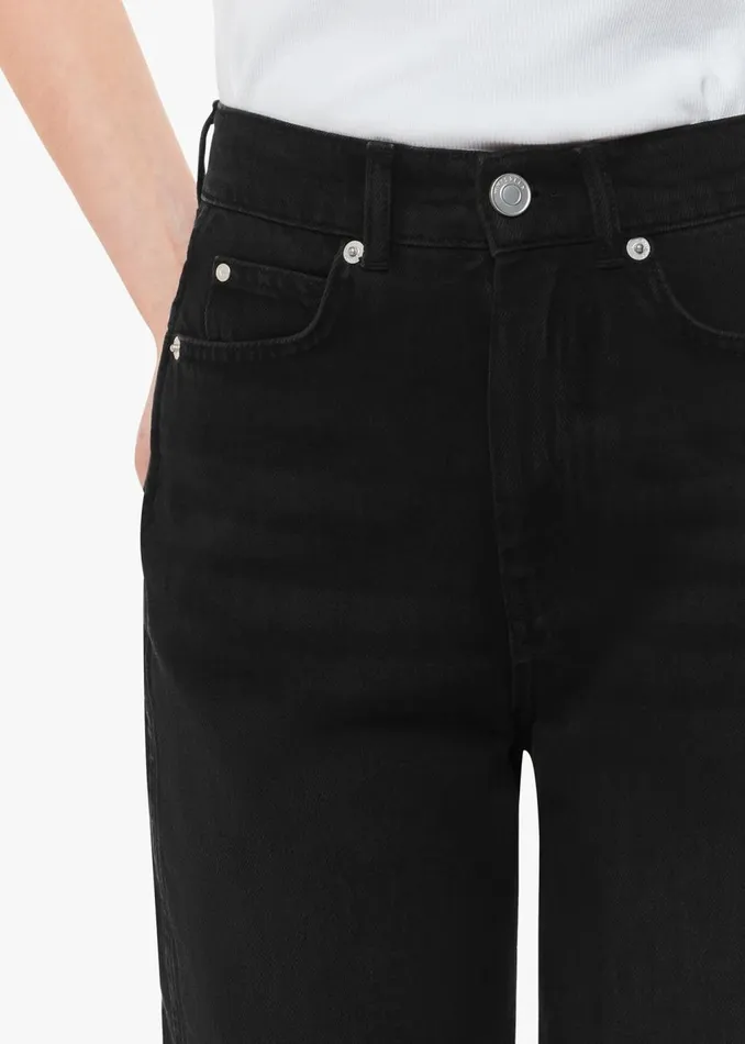 Black Authentic Barrel Leg Jean Women Whistles Trousers