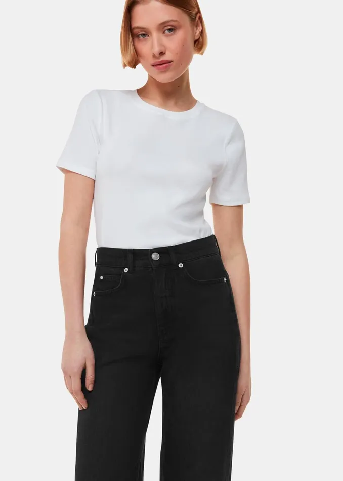 Black Authentic Barrel Leg Jean Women Whistles Trousers