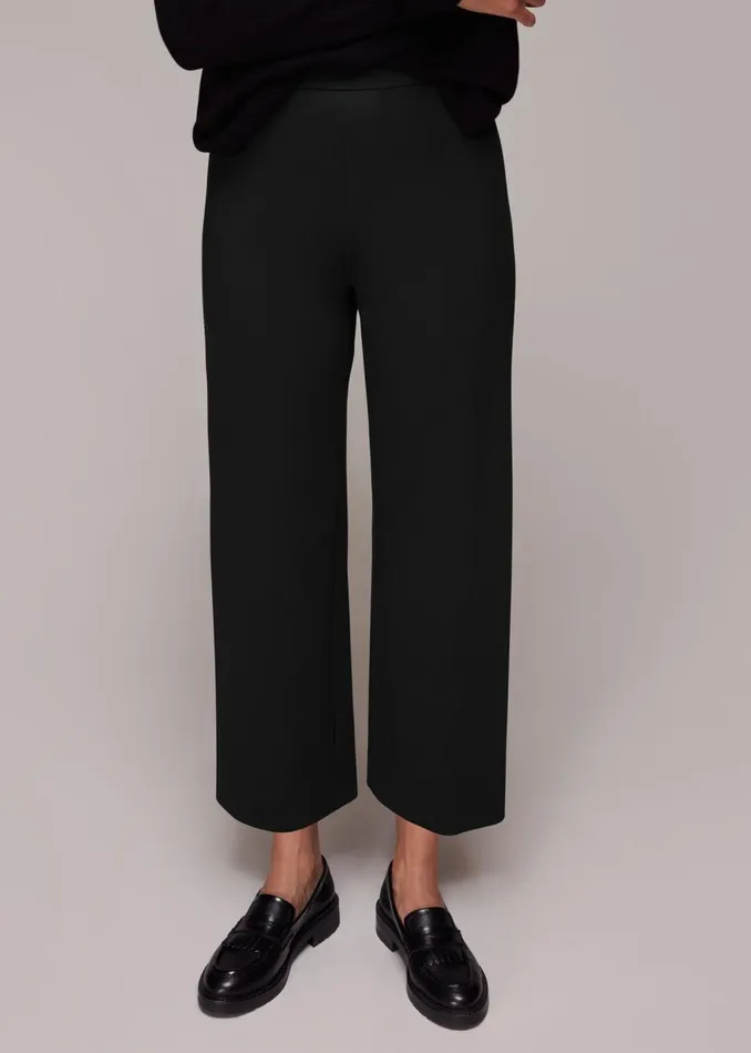 Black Camilla Wide Leg Trouser Women Whistles Tailoring