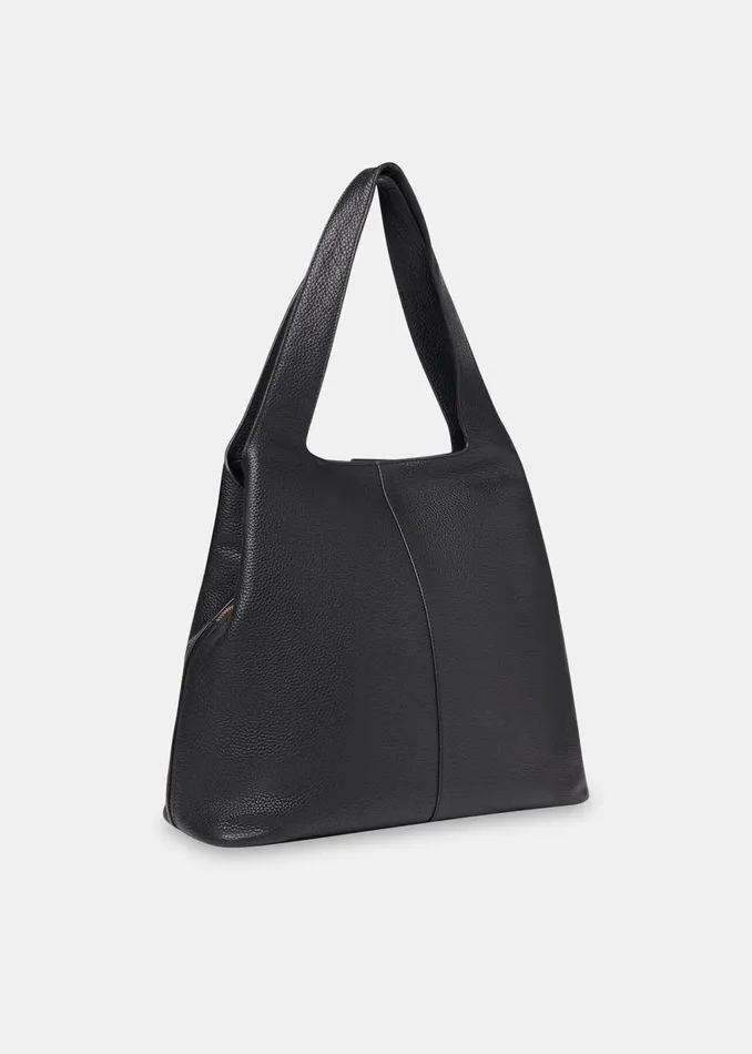 Black Dia Tote Bag Women Whistles Leather