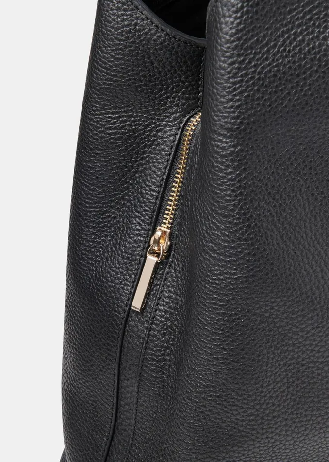 Black Dia Tote Bag Women Whistles Leather