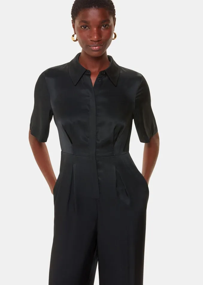 Black Edina Jumpsuit Women Whistles Jumpsuits