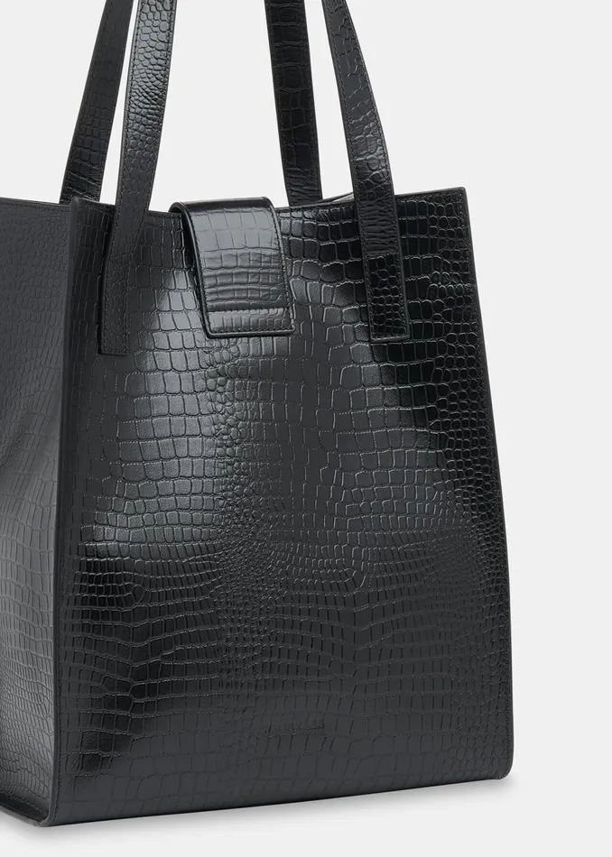 Black Inara Turn Lock Bag Women Whistles Leather