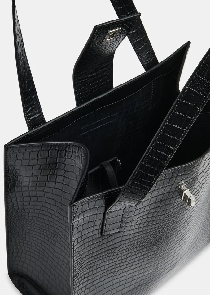 Black Inara Turn Lock Bag Women Whistles Leather