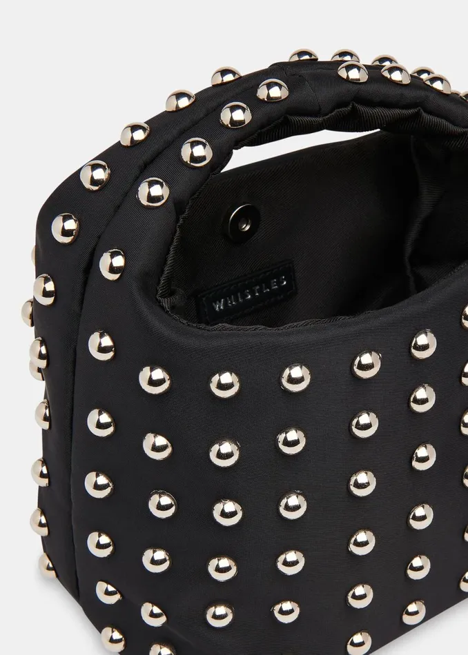 Black Luz Studded Mini Bag Women Whistles Small Bags and Clutches