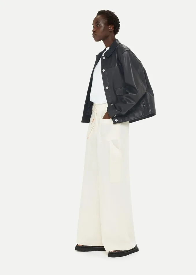 Black Natia Leather Western Jacket Women Whistles Coats and Jackets
