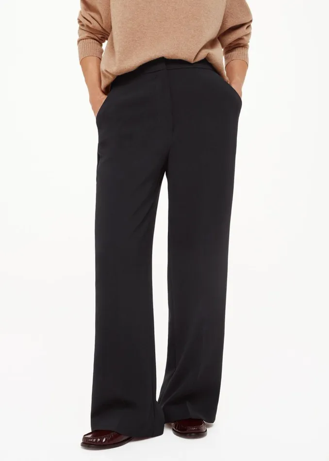 Black Petite Ultimate Full Length Trouser Women Whistles Petite Trousers and Jeans