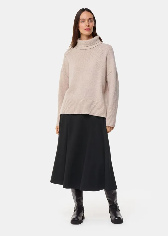 Black Ponte Full Skirt Women Whistles Skirts