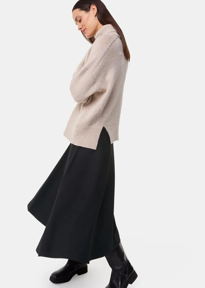 Black Ponte Full Skirt Women Whistles Skirts