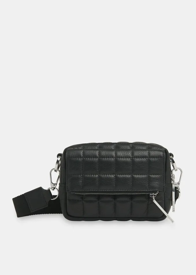 Black Quilted Bibi Crossbody Bag Women Whistles Bibi Bags
