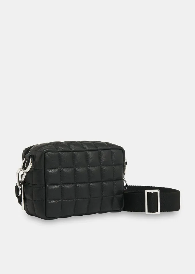 Black Quilted Bibi Crossbody Bag Women Whistles Bibi Bags