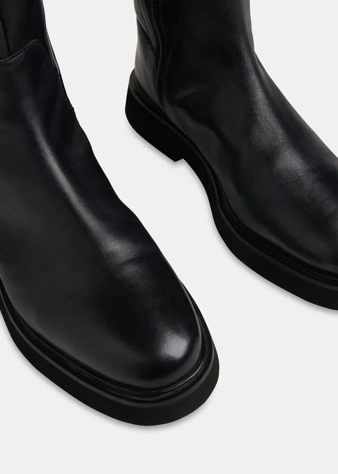 Black Quin Stretch Knee High Boot Women Whistles Boots