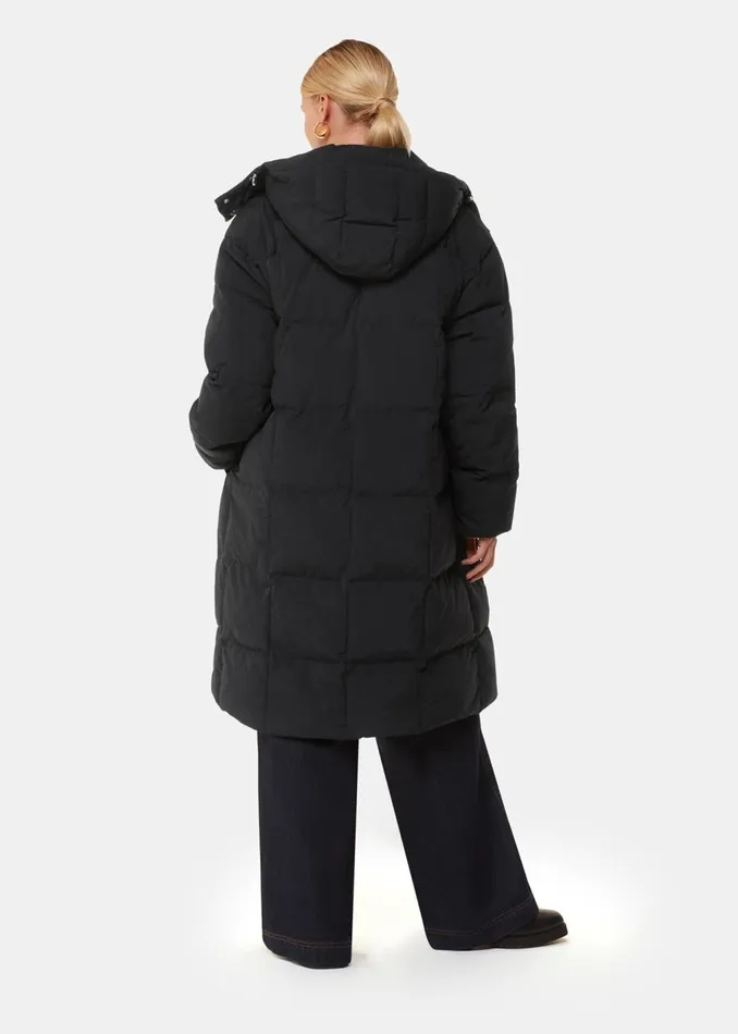 Black Una Puffa Coat Women Whistles Coats and Jackets