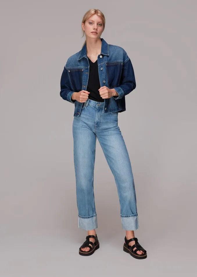 Black Willa VNeck Cap Sleeve Tee Women Whistles Tops