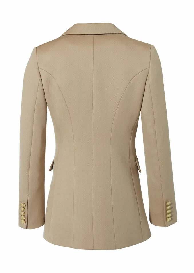 Blazers Double Breasted Blazer Camel Twill Holland Cooper Womens Blazers Double Breasted Blazer Camel Twill Holland Cooper Womens