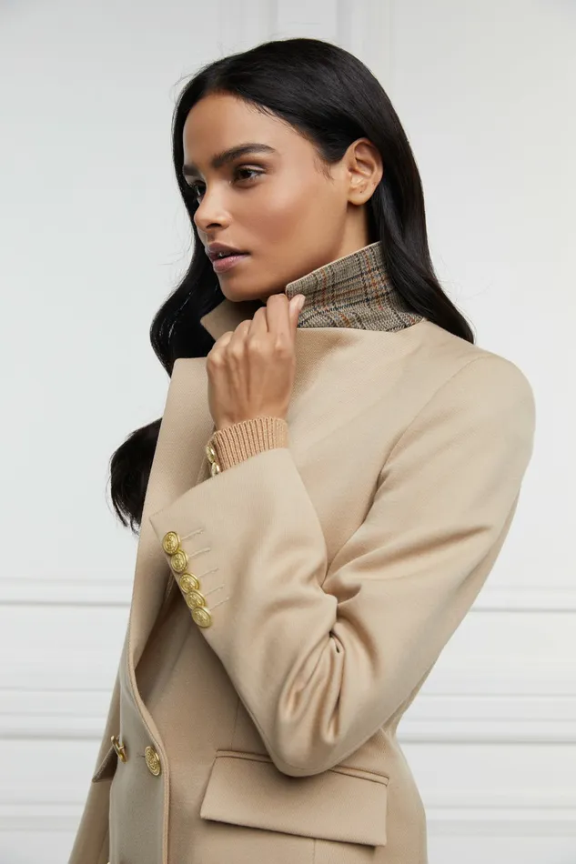 Blazers Double Breasted Blazer Camel Twill Holland Cooper Womens Blazers Double Breasted Blazer Camel Twill Holland Cooper Womens