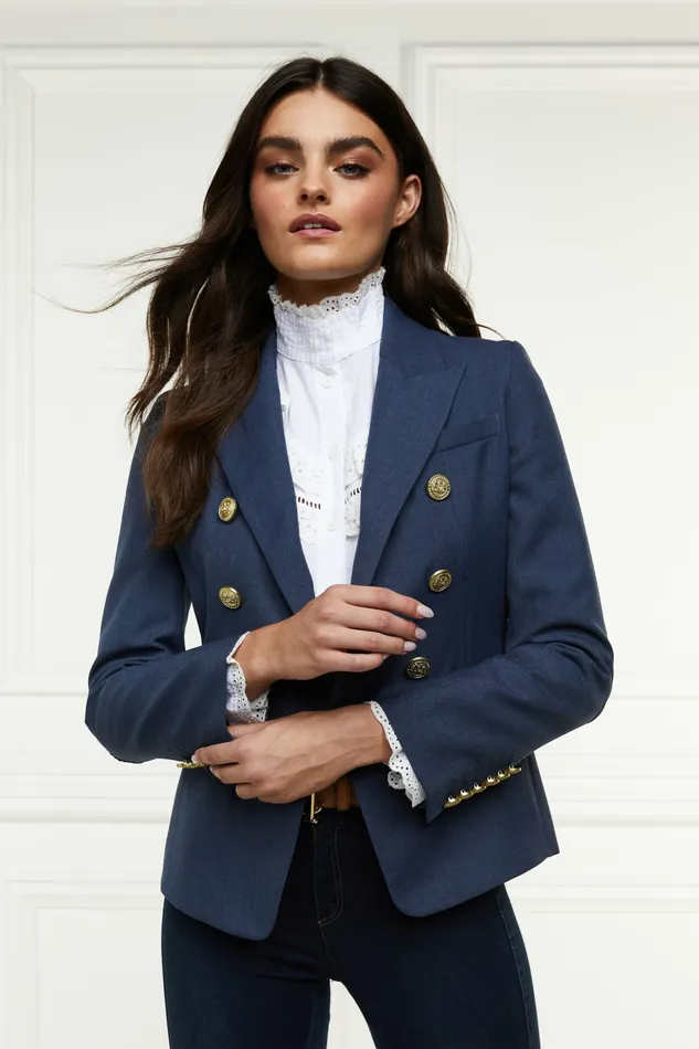 Blazers Womens Holland Cooper Knightsbridge Blazer Denim Blazers Womens Holland Cooper Knightsbridge Blazer Denim