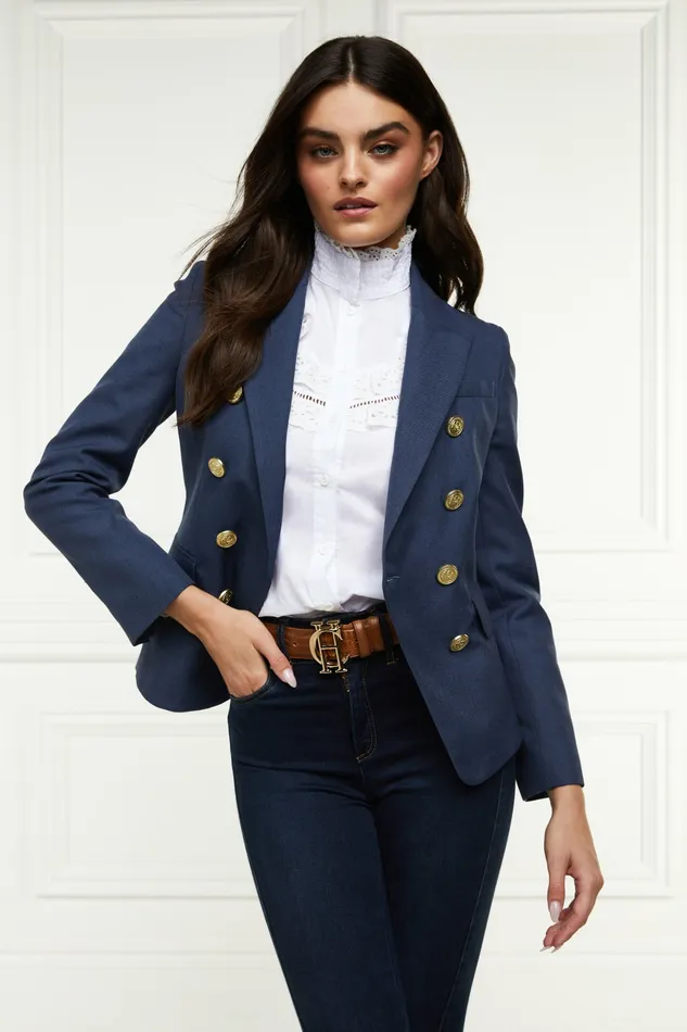 Blazers Womens Holland Cooper Knightsbridge Blazer Denim Blazers Womens Holland Cooper Knightsbridge Blazer Denim