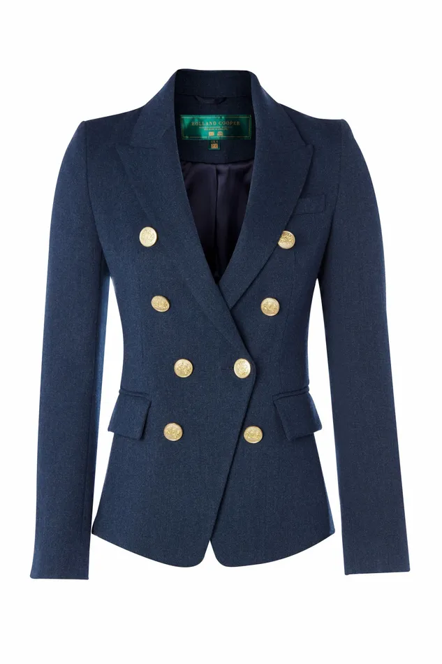 Blazers Womens Holland Cooper Knightsbridge Blazer Denim Blazers Womens Holland Cooper Knightsbridge Blazer Denim