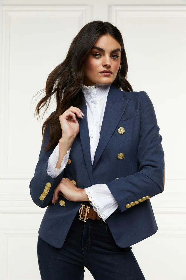 Blazers Womens Holland Cooper Knightsbridge Blazer Denim Blazers Womens Holland Cooper Knightsbridge Blazer Denim