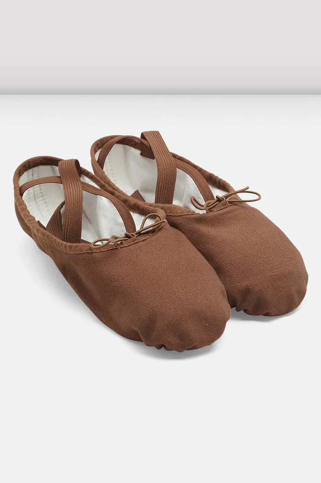 Bloch Ballet Adults Ladies Pump Canvas Ballet Shoes Cocoa Canvas