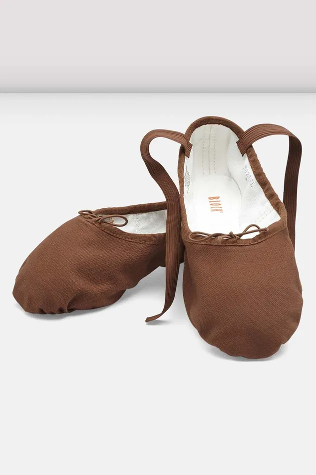 Bloch Ballet Adults Ladies Pump Canvas Ballet Shoes Cocoa Canvas