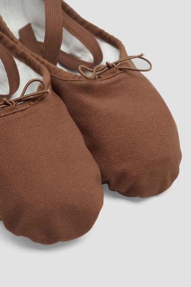 Bloch Ballet Adults Ladies Pump Canvas Ballet Shoes Cocoa Canvas