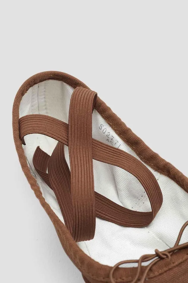 Bloch Ballet Adults Ladies Pump Canvas Ballet Shoes Cocoa Canvas