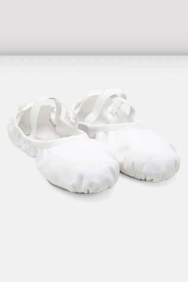 Bloch Ballet Adults Mens Performa Stretch Canvas Ballet Shoes White Canvas