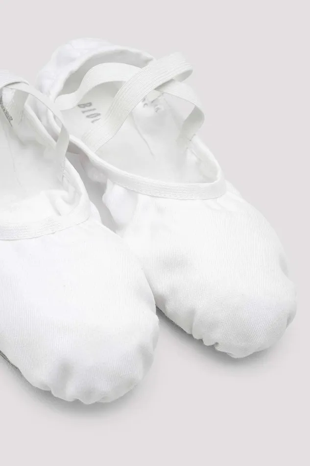 Bloch Ballet Adults Mens Performa Stretch Canvas Ballet Shoes White Canvas