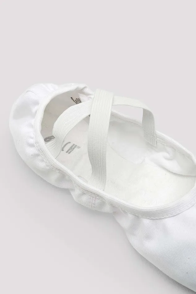Bloch Ballet Adults Mens Performa Stretch Canvas Ballet Shoes White Canvas