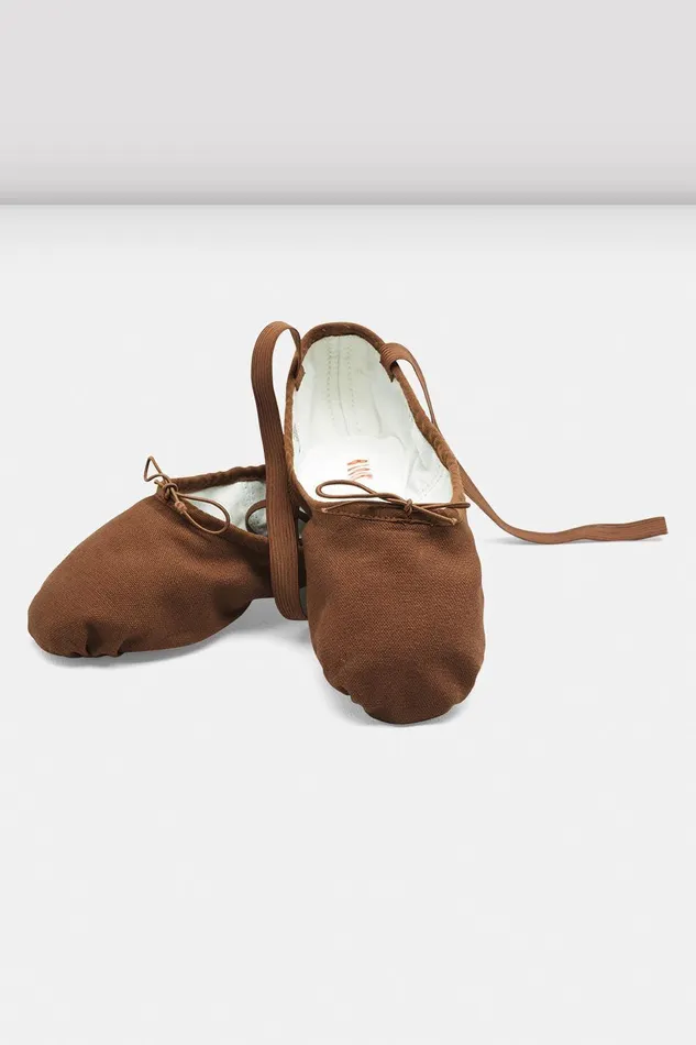 Bloch Ballet Adults Mens Pump Canvas Ballet Shoes Cocoa Canvas