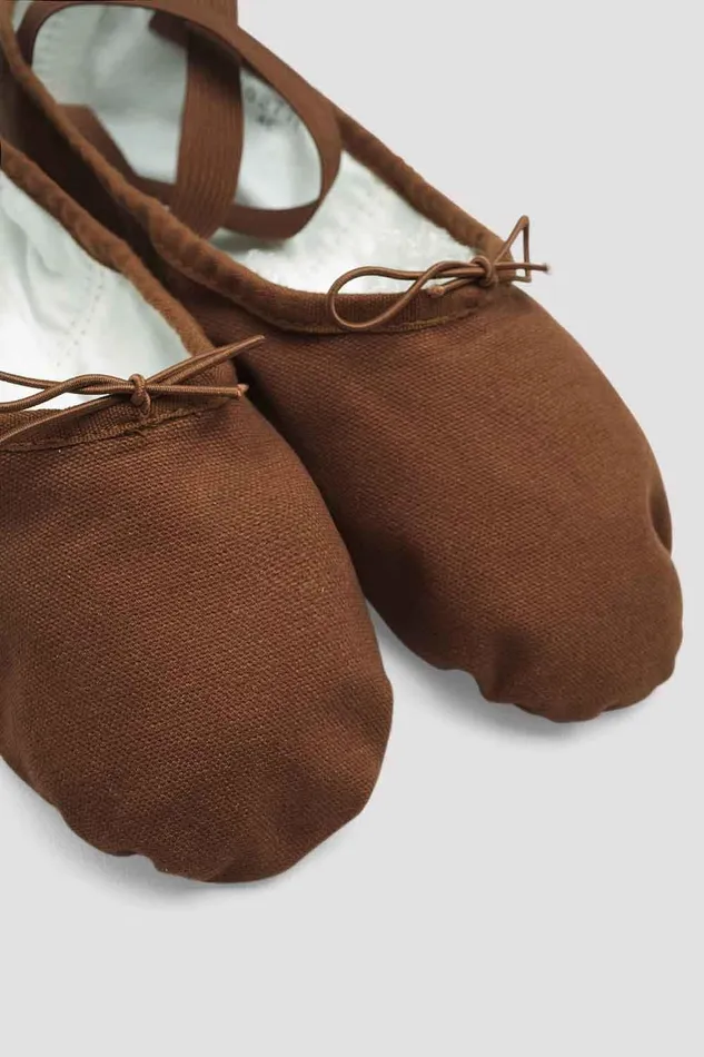 Bloch Ballet Adults Mens Pump Canvas Ballet Shoes Cocoa Canvas