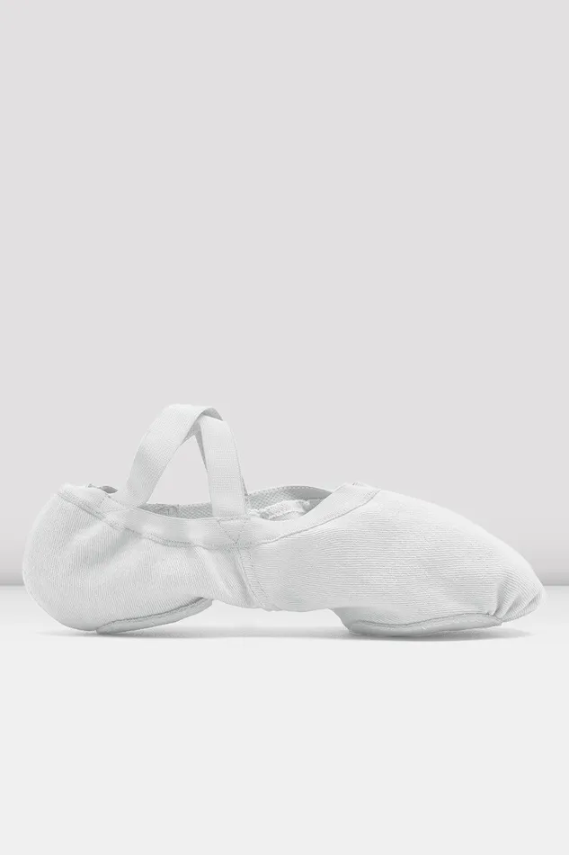 Bloch Ballet Adults Mens Synchrony Stretch Canvas Ballet Shoes White Canvas