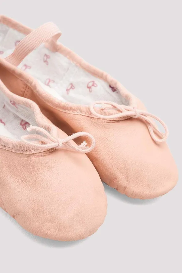 Bloch Ballet Children Childrens Bunnyhop Leather Ballet Shoes Pink Leather