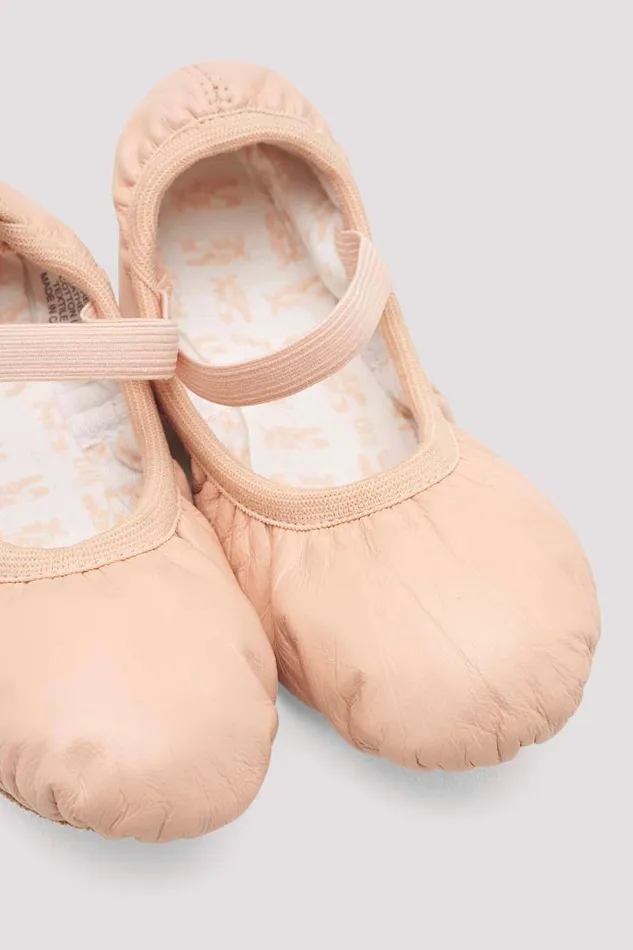 Bloch Ballet Children Childrens Giselle Leather Ballet Shoes Pink Leather