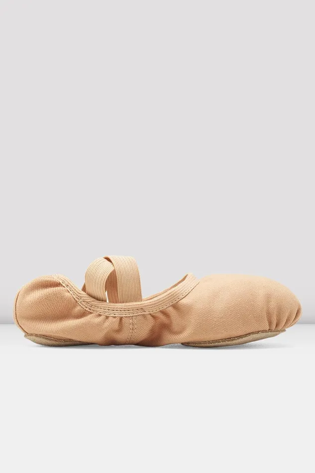 Bloch Ballet Children Childrens Performa Stretch Canvas Ballet Shoes Sand Canvas