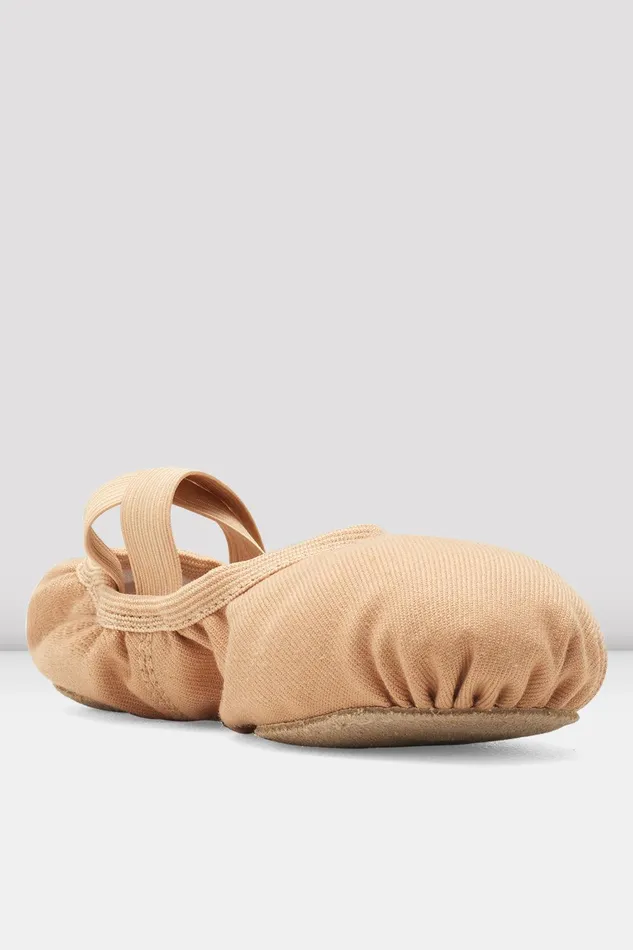 Bloch Ballet Children Childrens Performa Stretch Canvas Ballet Shoes Sand Canvas