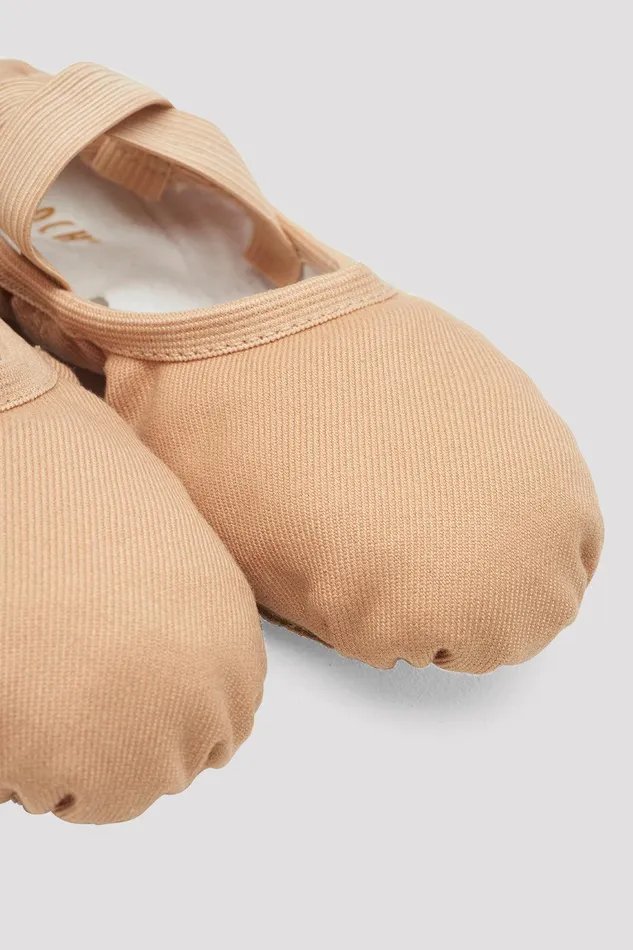 Bloch Ballet Children Childrens Performa Stretch Canvas Ballet Shoes Sand Canvas