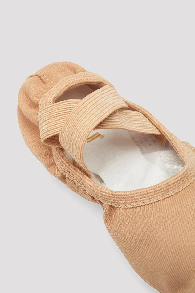 Bloch Ballet Children Childrens Performa Stretch Canvas Ballet Shoes Sand Canvas