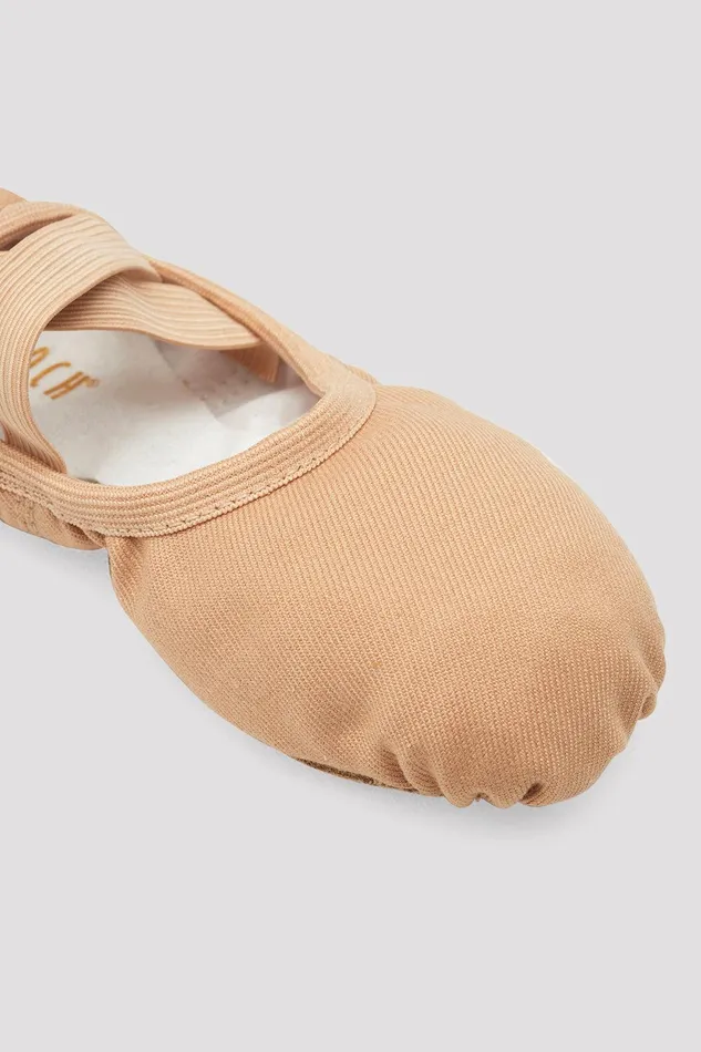 Bloch Ballet Children Childrens Performa Stretch Canvas Ballet Shoes Sand Canvas