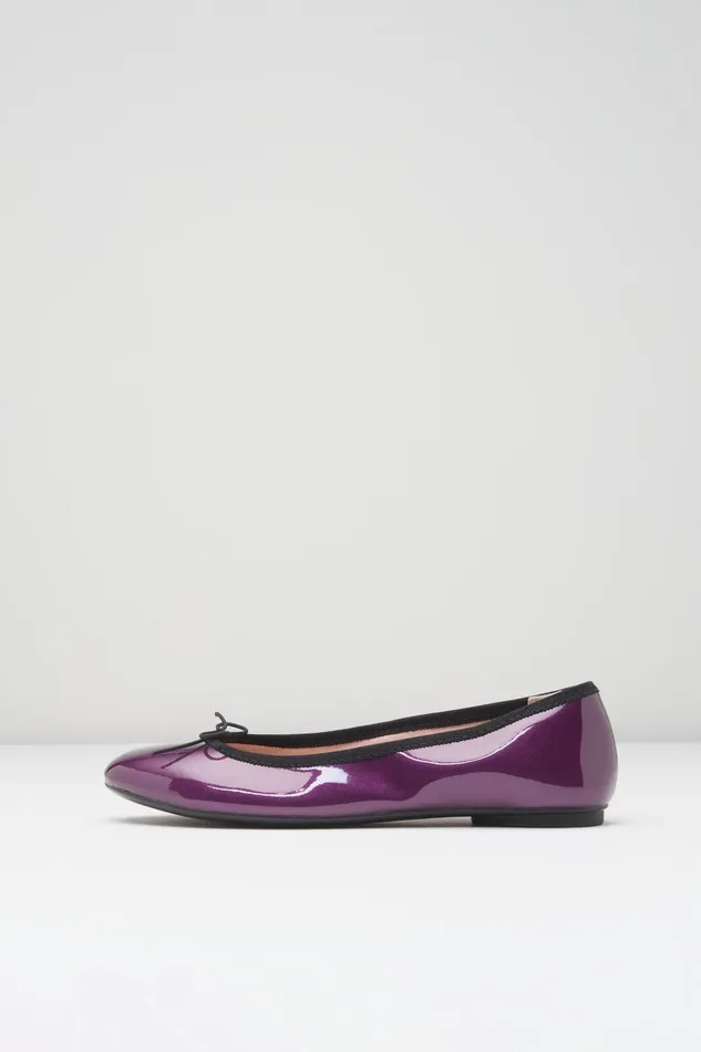 Bloch Ballet Flats Adults Ladies Ascella Ballet Flats Purple Patent