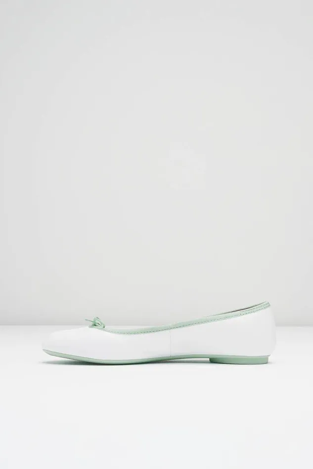 Bloch Ballet Flats Adults Ladies Lyra Ballet Flats White Mint Leather