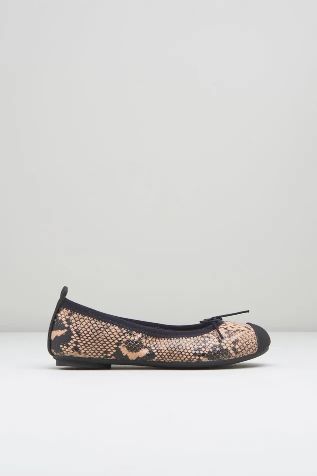 Bloch Ballet Flats Children Girls Astra Ballet Flats Tan Python