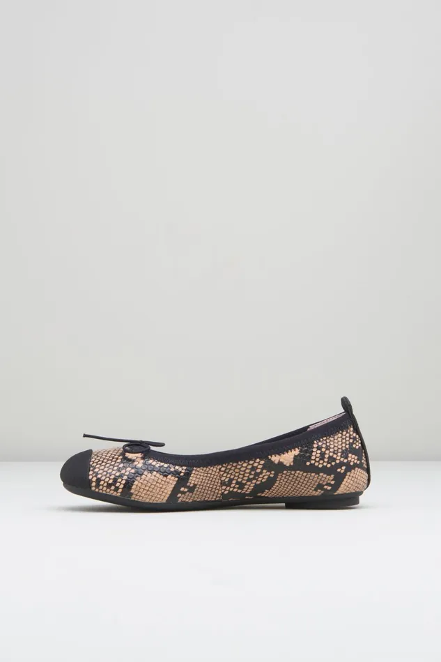 Bloch Ballet Flats Children Girls Astra Ballet Flats Tan Python