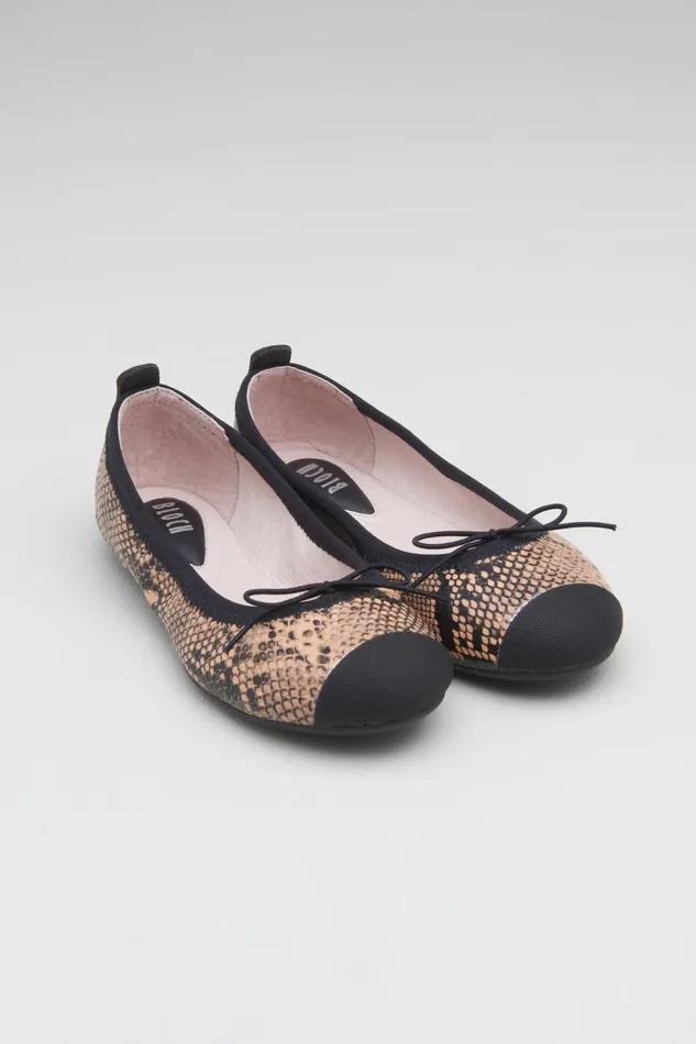 Bloch Ballet Flats Children Girls Astra Ballet Flats Tan Python