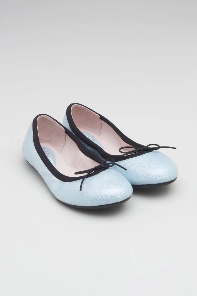 Bloch Ballet Flats Children Girls Elara Ballet Flats Iridescent Green
