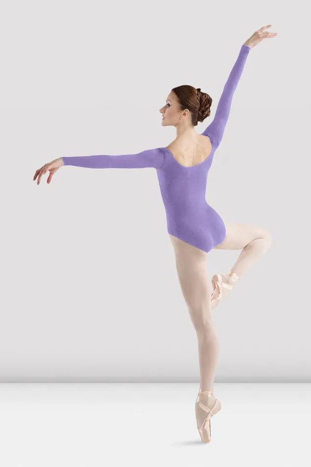 Bloch Basics Adults Ladies Premier Long Sleeve Leotard Lavender