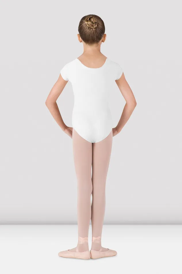 Bloch Basics Children Girls Dujour Cap Sleeve Leotard White